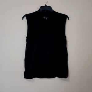 Plus black sleeveless top